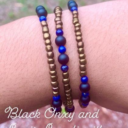 Gemstone Black Onxy, Lapis Lazuli, ..